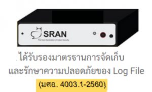 SRAN NG50  อุปกรณ์เก็บ log file ราคา 50,000 บาท